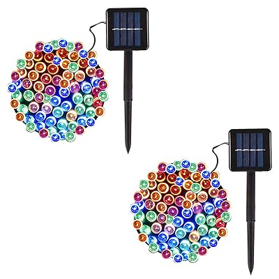 Buy 2 Pack Solar String Lights Outdoor 40ft 100 Led 8 Modes Solar Powered String Lights Fairy Lights For Garden Patio Yard Wedding Party Christmas Decorations Multicolor Online In Indonesia B08jbvm2h6
