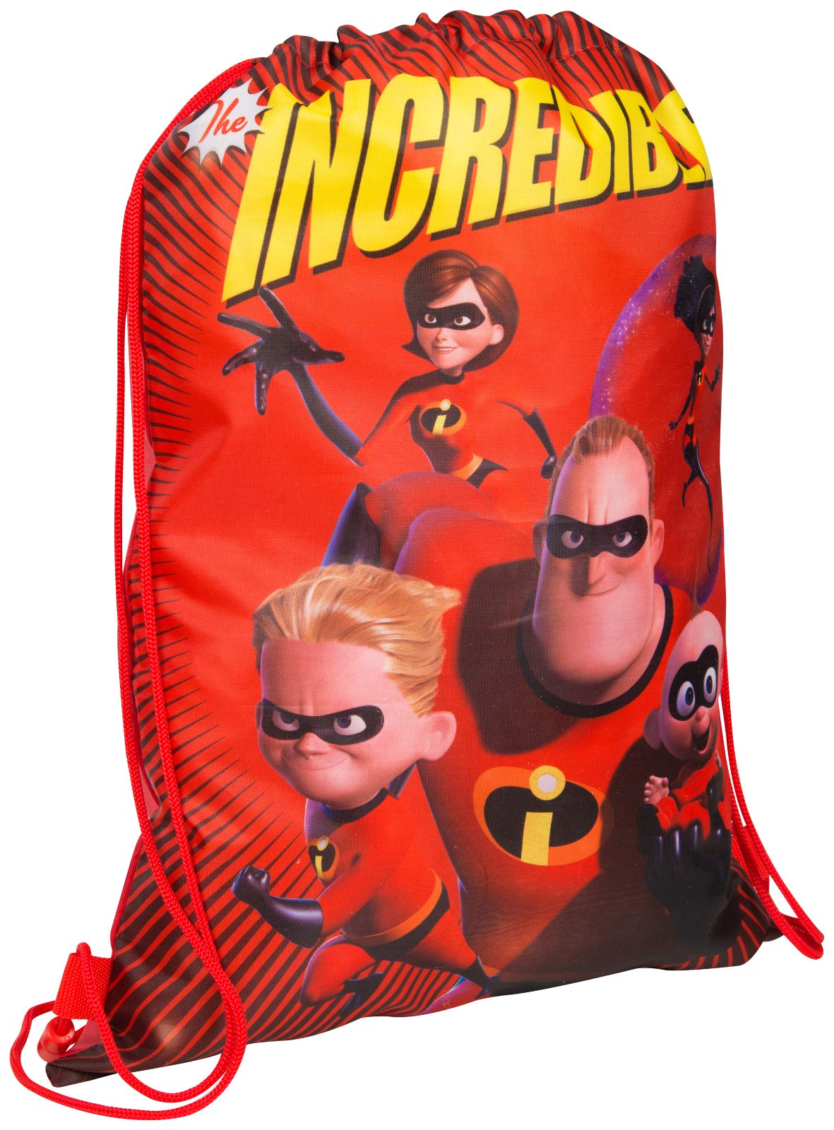Disney Girls Boys The Incredibles 2 Drawstring Gym Bag