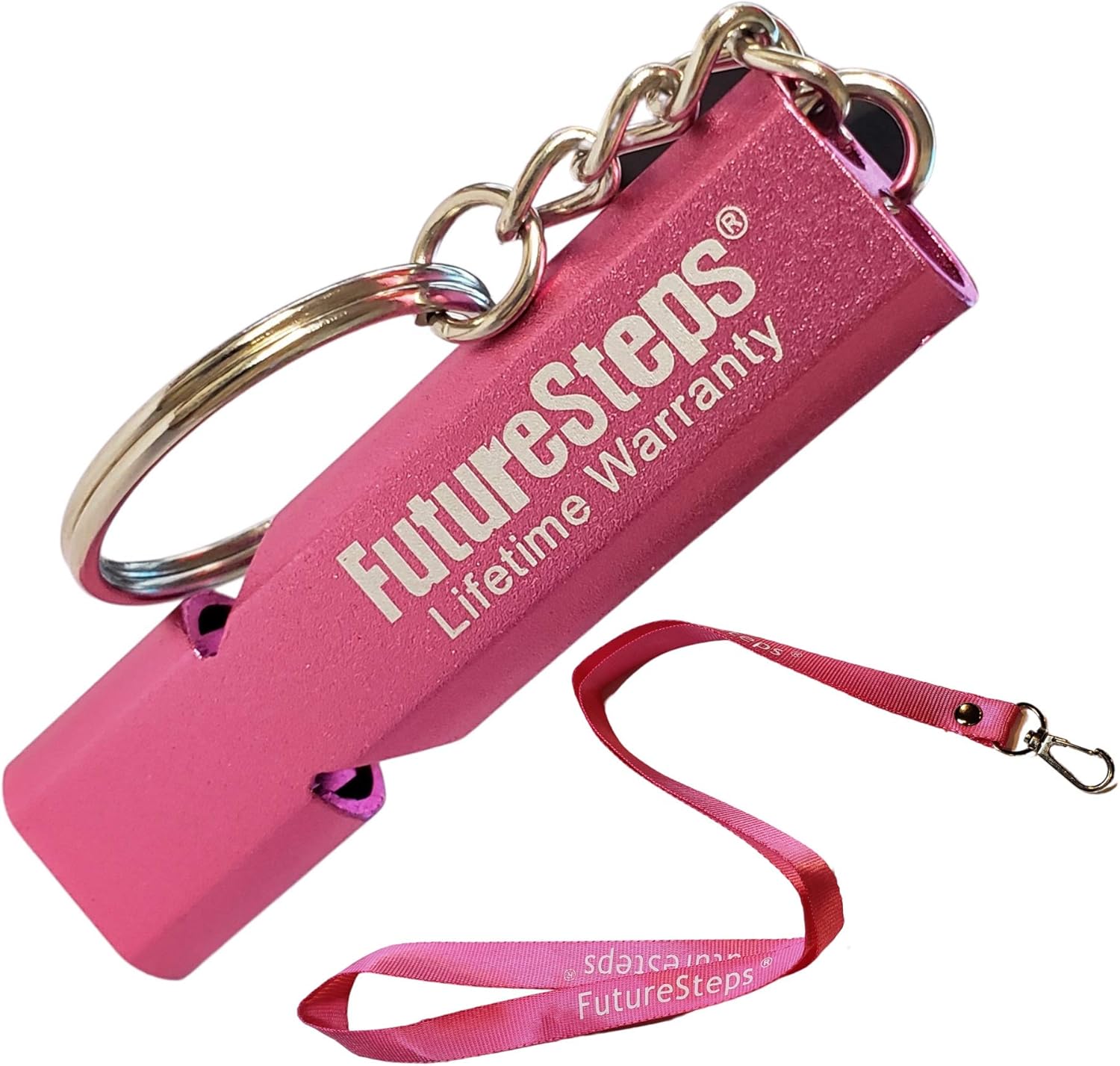 Pink Whistle with Lanyard, Safety, Trails, Hiking, Athletics, Recess, Coach, up to 120 Decibels for Emergency Situations: Home Improvement