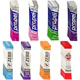 Bulk Electrolytes Powder Packets, No Sugar Variety Pack, 80 Count - Packaged in convenient Stocked Pantry box with a stainless steel mixing straw!