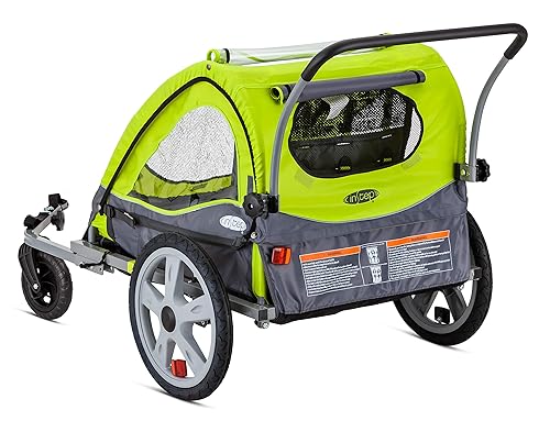 Instep Quick-N-EZ Double Tow Behind Bike Trailer, Converts to