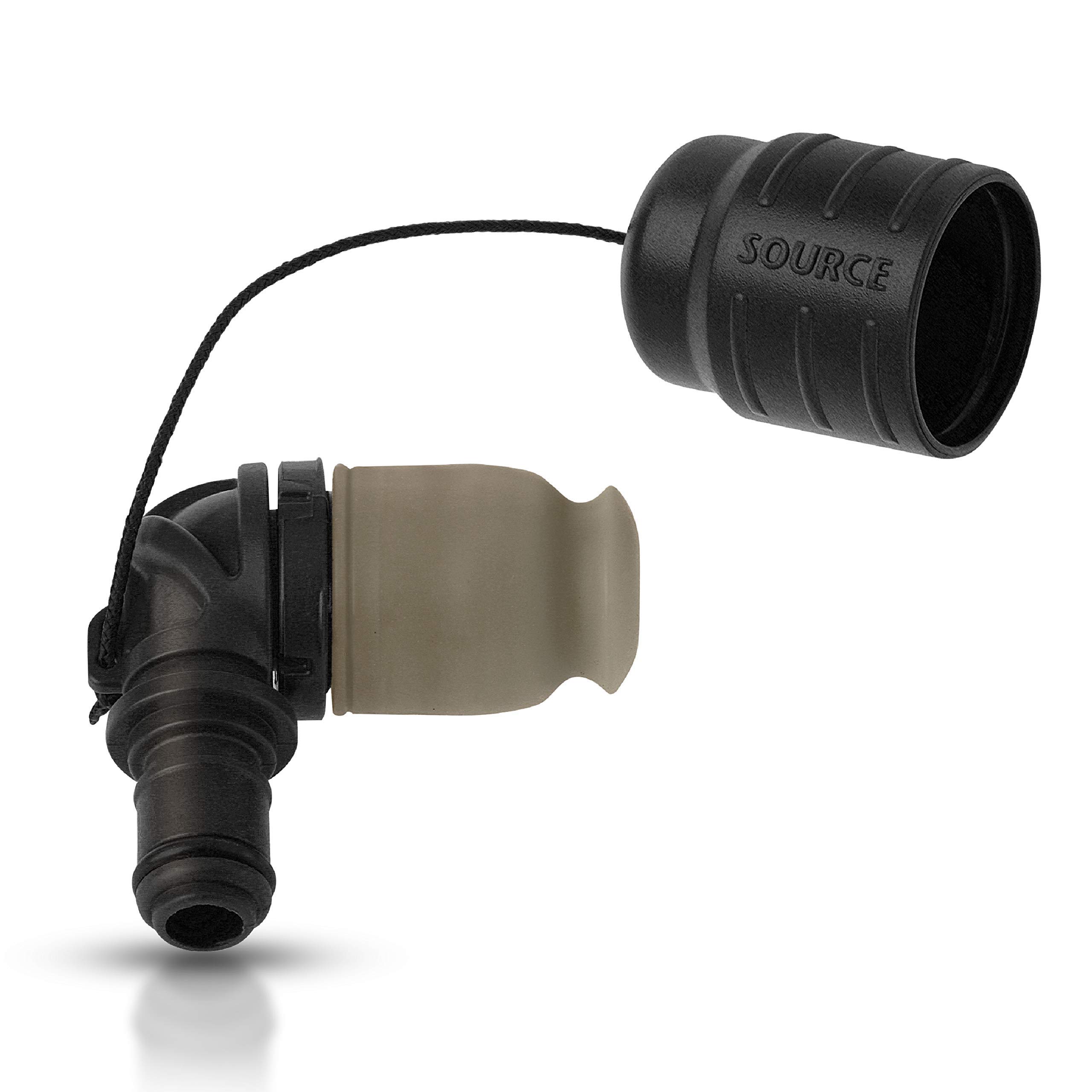 Source Tactical Exclusive Helix High-Flow Bite Valve with Minimal Bite Pressure (Black)