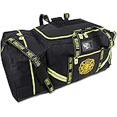 Lightning X Fireman Premium 3XL Firefighter Rescue Step-in Turnout Fire Gear Bag w/Shoulder Strap & Helmet Pocket