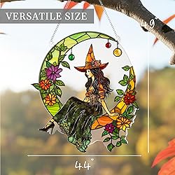 Halloween Faux Stained Glass Ghost Ornaments