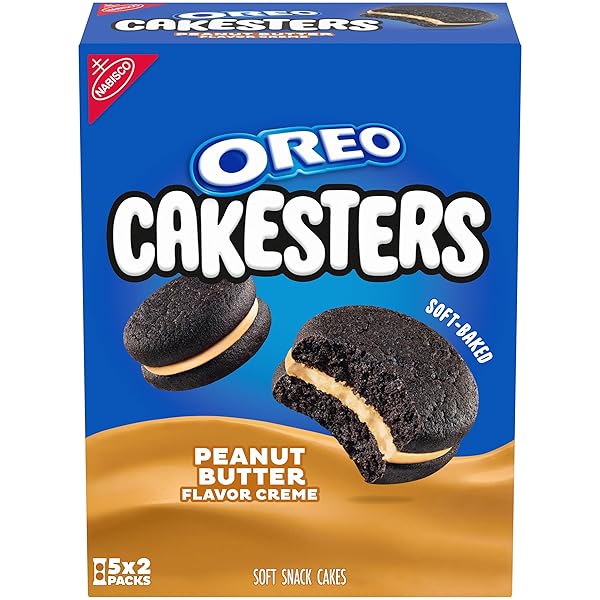 OREO PEANUT BUTTER CREME CAKESTERS SOFT SNACK CAKES,...
