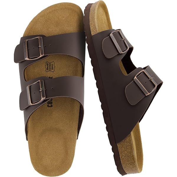 Amazon.com | Birkenstock Milano Unisex Leather Sandal Brown  display picture 2