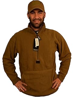usmc pullover grid fleece