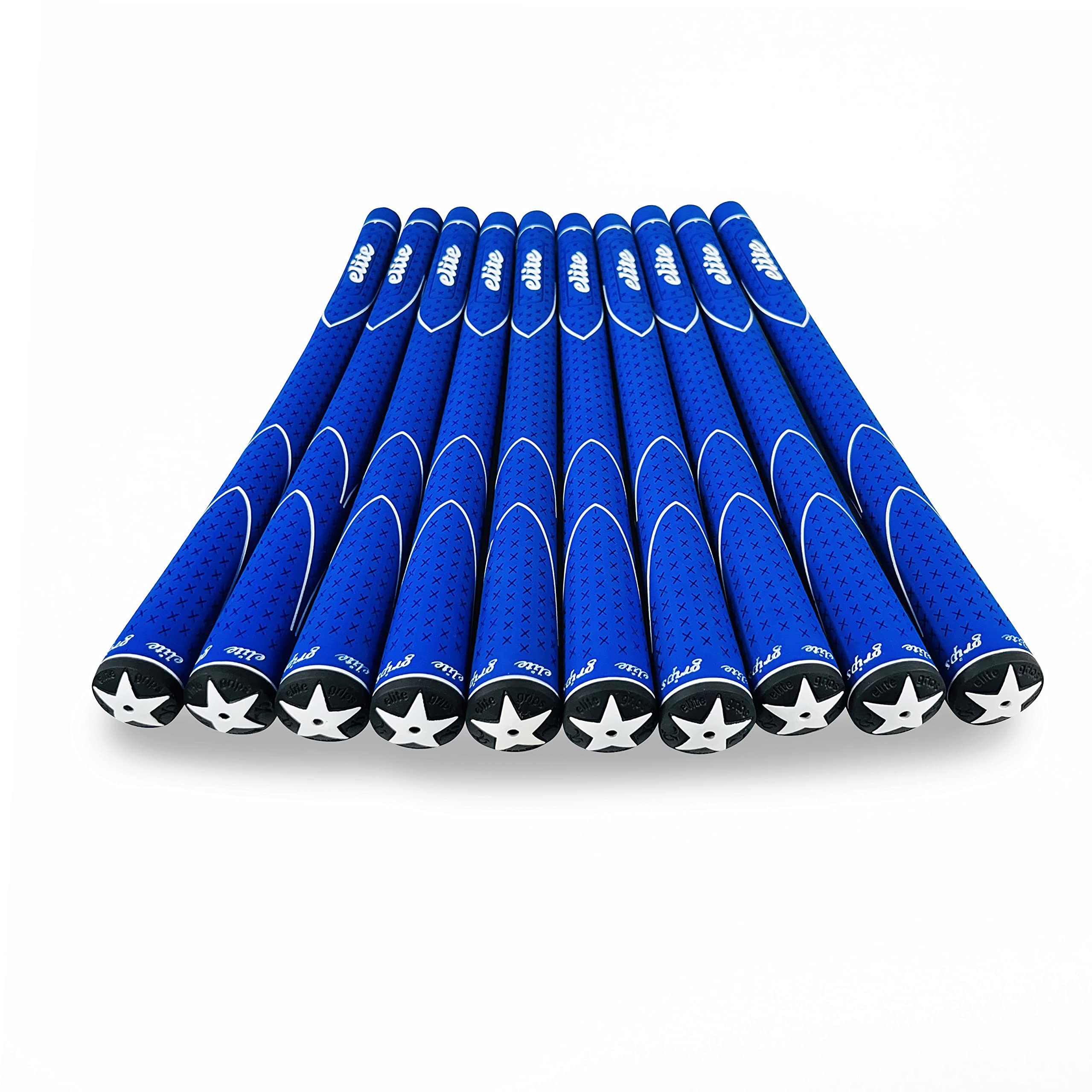 elitegrips (エリートグリップ) ゴルフ グリップ X360 10本セット M60 ブルー バックライン有 の商品画像