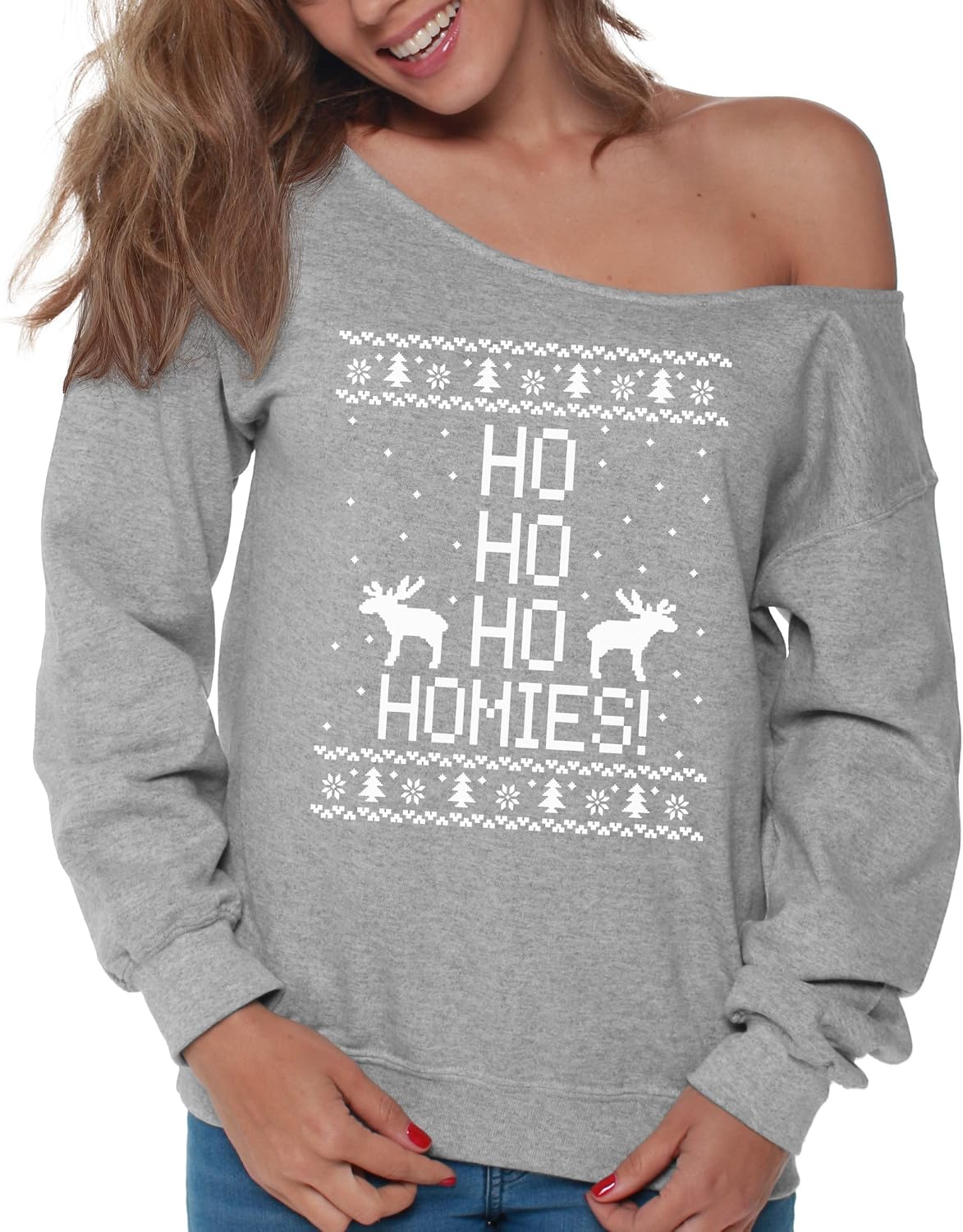 Ho Homies Off The Shoulder Sweatshirt 