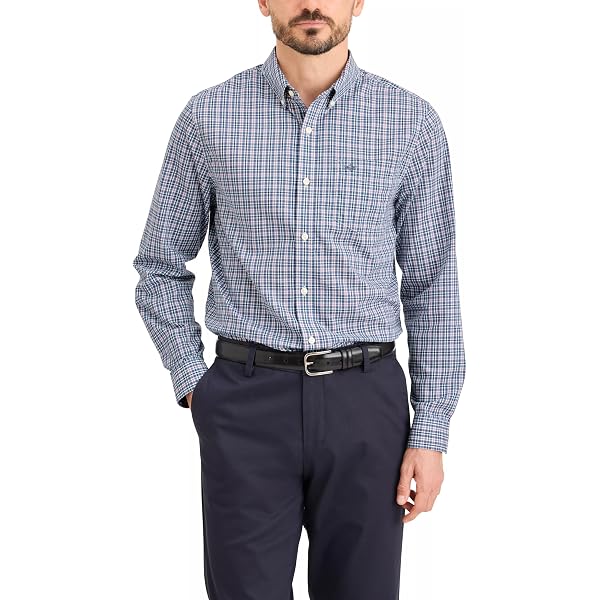 dockers fitted dress shirts Dockers Essential Button-Up Shirt - Classic Fit - Men's