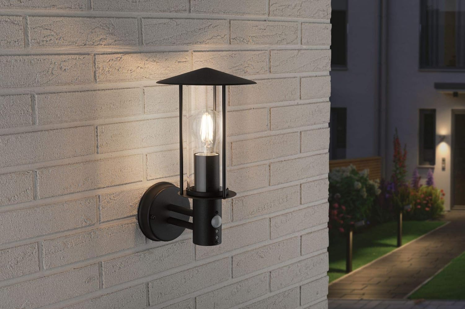 Paulmann 94396 Exterior luminaire Exterior Wall luminaire Classic with Motion Sensor IP44 dimmable Outdoor Lighting Dark Grey Outdoor lamp Metal - Image 5
