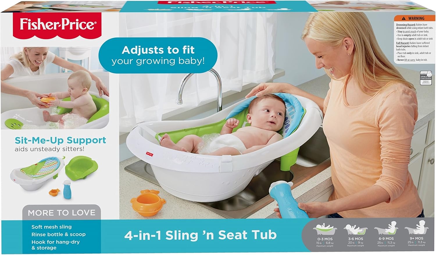 fisher price 3 in 1 bathtub