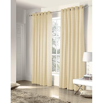 Amazon De Just Contempo Jacquard Vorhange Voll Gefuttert