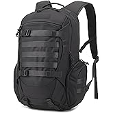 Fortune Edge 35L Tactical Backpack for Men, MOLLE Military Bug Out Bag, Waterproof Rucksack for Hiking with Hydration Port Black