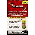 Catchmaster Yellow Jacket, Hornet, & Wasp Trap Jar Bait Refill 2-Pk, Reusable Bug Catcher Attractant, Outdoor Flying Insect Trap, Wasp Killer Bug Trap, Pet Safe Pest Control for Backyard & Patio