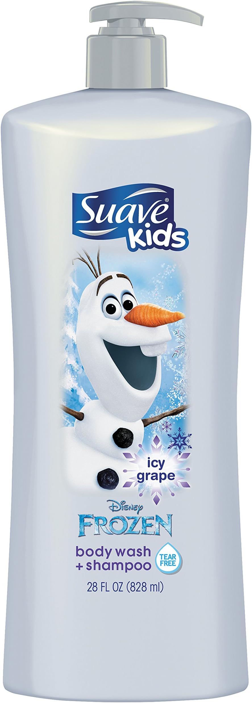 Suave Kids 2n1 Body Wash & Shampoo, Disney Frozen Olaf Icy Grape, 28 Fl Oz (Pack of 1)