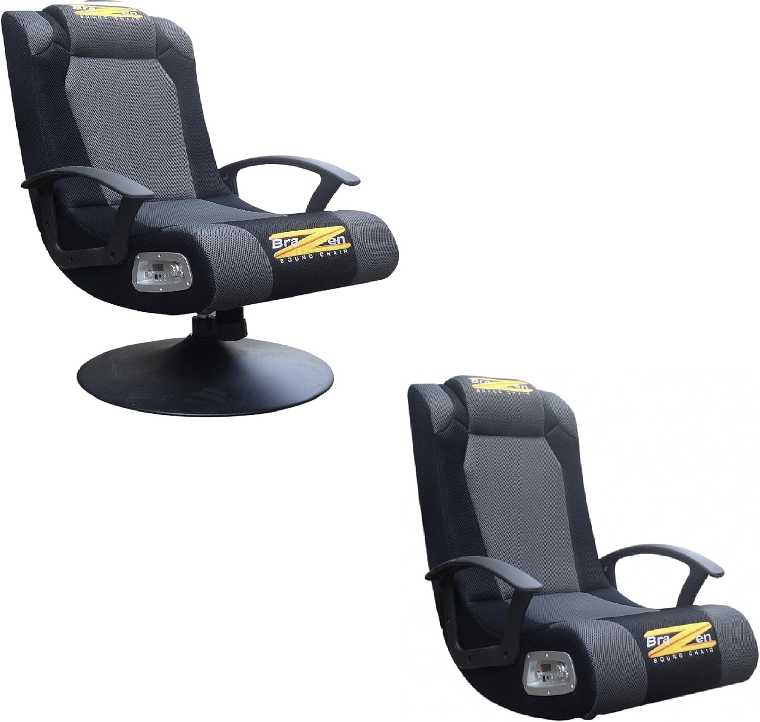 BraZen Stag Duo 2.1 Surround Sound Gaming Chair, Grey Amazon.co.uk