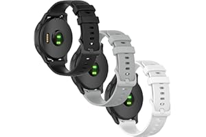 Anrir Bands for Garmin Vivoactive 4 45mm Watch Bands, 22mm Soft Silicone Replacement Sport Wrist Strap for Garmin Vivoactive 4/Venu 2/Forerunner 255/Forerunner 255 Music Bands Men Women-3Pack