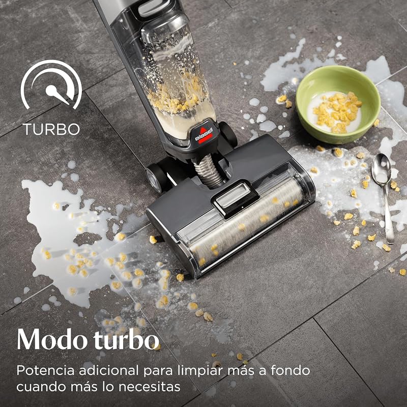 Bissell crosswave omniforce, aspirador de pó sem fio, aspirador e esfregão tudo-em-um, aspirador potente, tecnologia anti-emaranhado e detecção de entupimento de animais de estimação, limpeza de múltiplas superfícies, 3912n