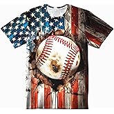 Acoweno 3D Graphic Boys Girls T Shirts, Crewneck Short Sleeve Tees for Teens