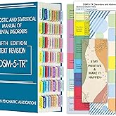 Index Tabs for DSM-5-TR, DSM-5, Color-Coded and Laminated DSM-V-TR Tabs, with 18 Blank Tabs, Alignment Guide and Inspirationa