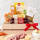 California Delicious Meat and Cheese Gift Crate, 7 Piece Set