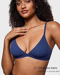 INLYRIC Women's Inbarely Triangle Bralette Plunge