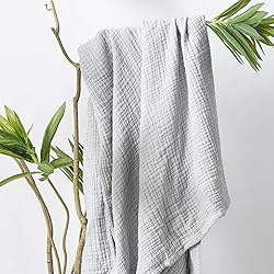 Carriediosa 100% Cotton Muslin Throw Blanket