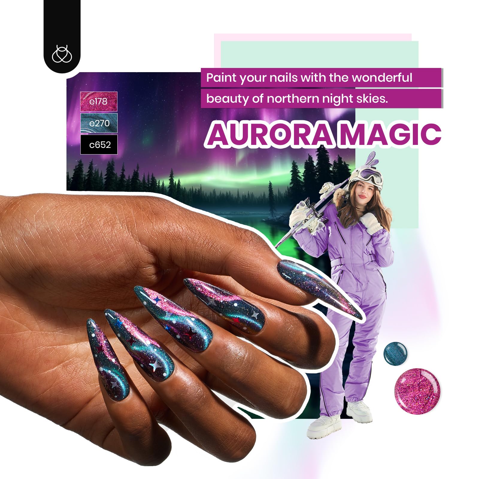 beetles 85 Pcs Spring Gel Nail Polish Kit with UV Light - 35 Colors All in One Manicure Kit, Travel Diary Collection Beetles Gel X Nail Gel Polish Set with Nail Tools for Beginners - Image 5