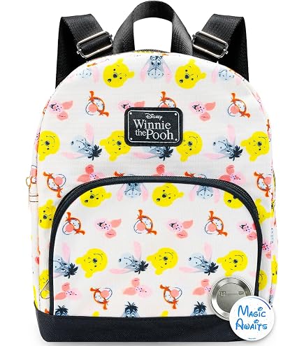 disney winnie the pooh plush face overalls mini backpack Set - 10