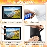 MOZOOSON Jigsaw Puzzle Mat Roll Up for 2000 Pieces with 6 Trays - 46.4x31.5 Inch view 3