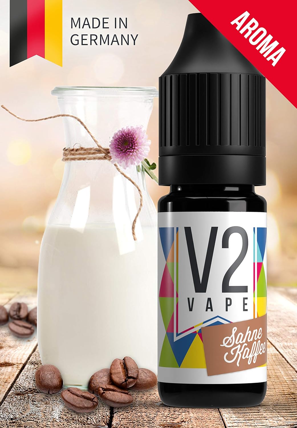 V2 Vape SahneKaffee AROMA / KONZENTRAT hochdosiertes Premium