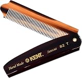 Kent 82T Handmade Folding Pocket Comb for Men Fine Tooth Made in England