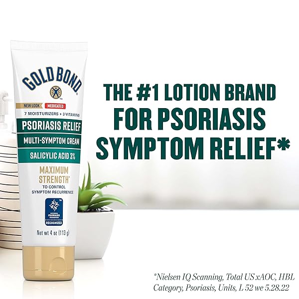 GOLD BOND MULTI-SYMPTOM PSORIASIS RELIEF CREAM, 4 OZ., FOR ITCHY, IRRITATED & SCALING SKIN