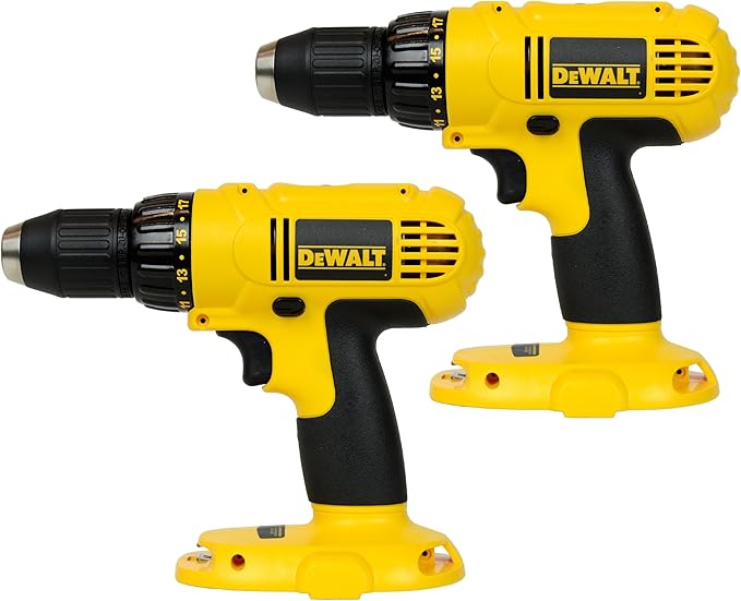Dewalt DC970 18V 1/2" Cordless Drill Driver (2 Pack) In Retail Packaging Amazon.ca Tools