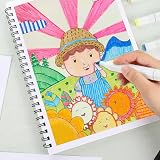Thboxes A4 Sketchbook 200GSM 40 Sheets Hardcover Spiral Bound 80 Pages view 7