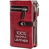 Lavalen Leather Purses for Women – Elegant Ladies Purse – RFID Wallet – Leather Handcrafted Ladies Wallet – Small & Colourful with Coin Pocket & Cards – Daily Use – Valentine’s Day Gift Idea for Women