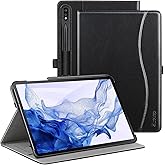 ZtotopCases for Galaxy Tab S7 FE 5G/S8 Plus/S7 Plus 12.4" Tablet Case, Premium PU Leather Folding Stand Cover with Pen Holder