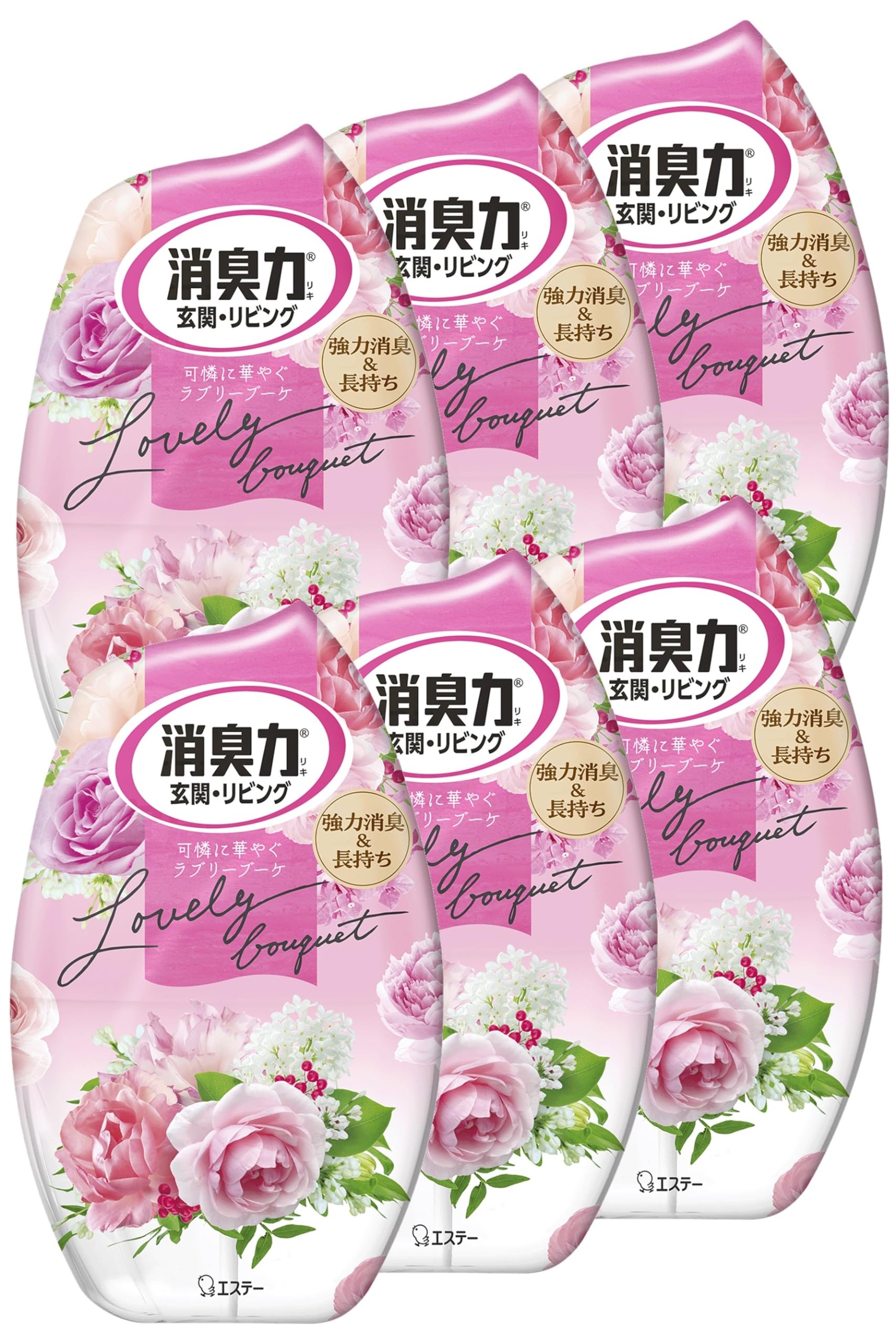 消臭力 [まとめ買い] 玄関 リビング 部屋用 置き型 ラブリーブーケ 400mL×6個 お部屋の消臭力 部屋 寝室 消臭剤 消臭 芳香剤商品画像