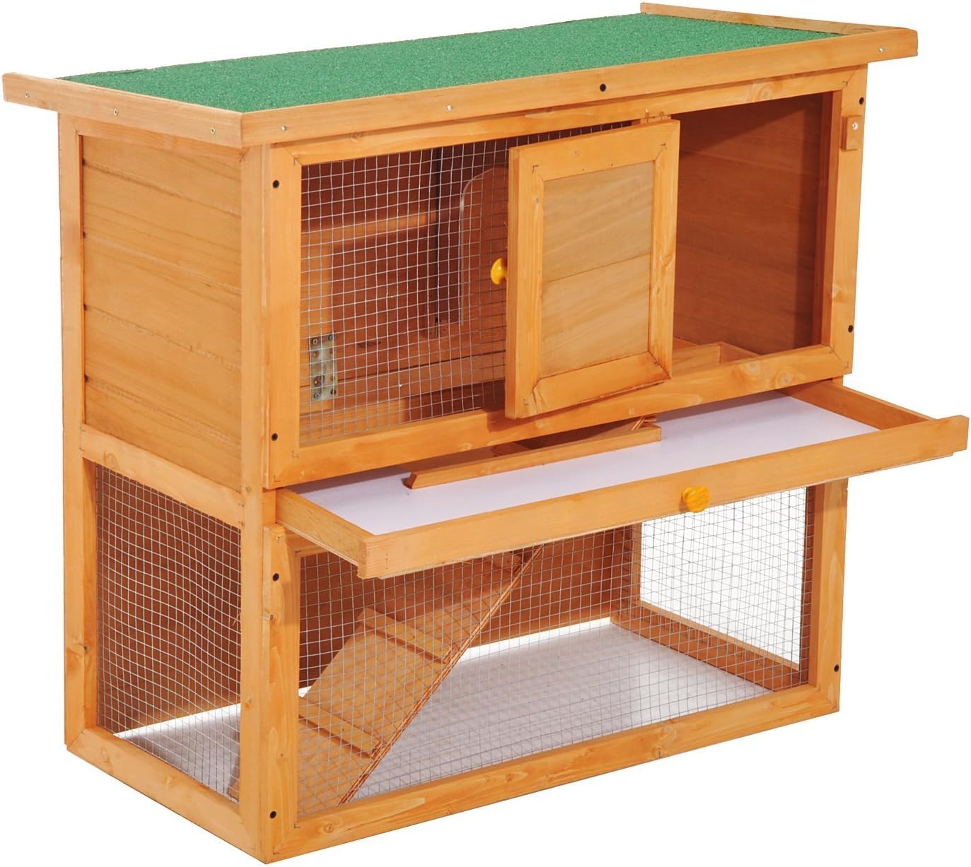 PawHut Gabbia per Conigli Conigliera da Esterno in Legno di Abete 90 x 45 x 80cm Amazon.it PawHut Gabbia per Conigli Conigliera da Esterno in Legno di Abete 90 x 45 x 80cm Amazon.it