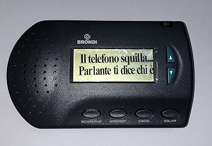 Brondi Identificatore Di Chiamata Parlante Per Cordless Visualizzatore Di Telefonate Vedo Chi Chiama Guarda Chi Chiama