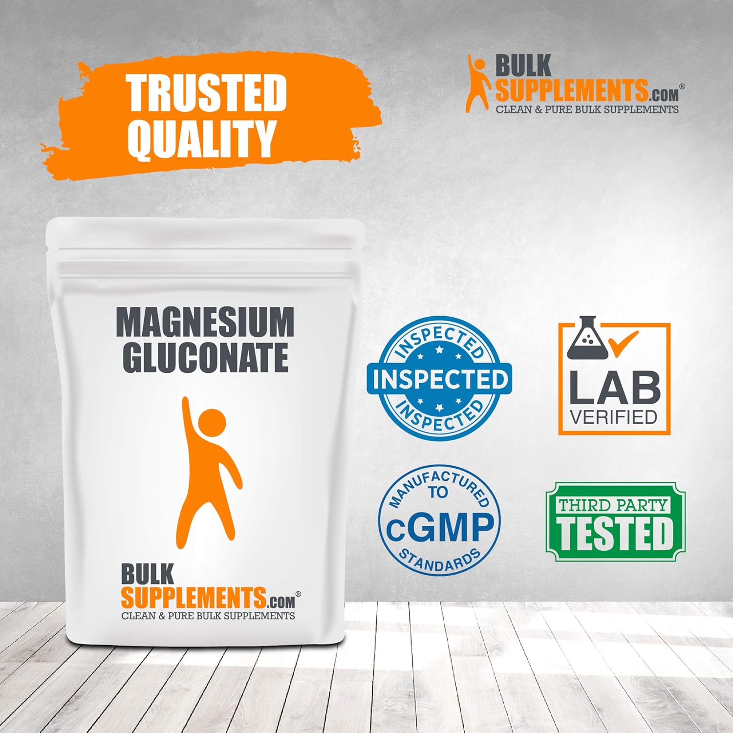 BulkSupplements Magnesium Gluconate Powder - Magnesium Mineral Supplements - Magnesium Vitamin (1 Kilogram): Health & Personal Care