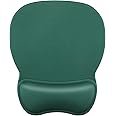 MROCO Ergonomic Mouse Pad with Gel Wrist Rest, Comfortable Mousepad with Smooth Wrist Support Surface and Non-Slip PU Base for Pain Relief, Computer, Laptop, Office & Home, 9.4 x 8.1 in, Forest Green