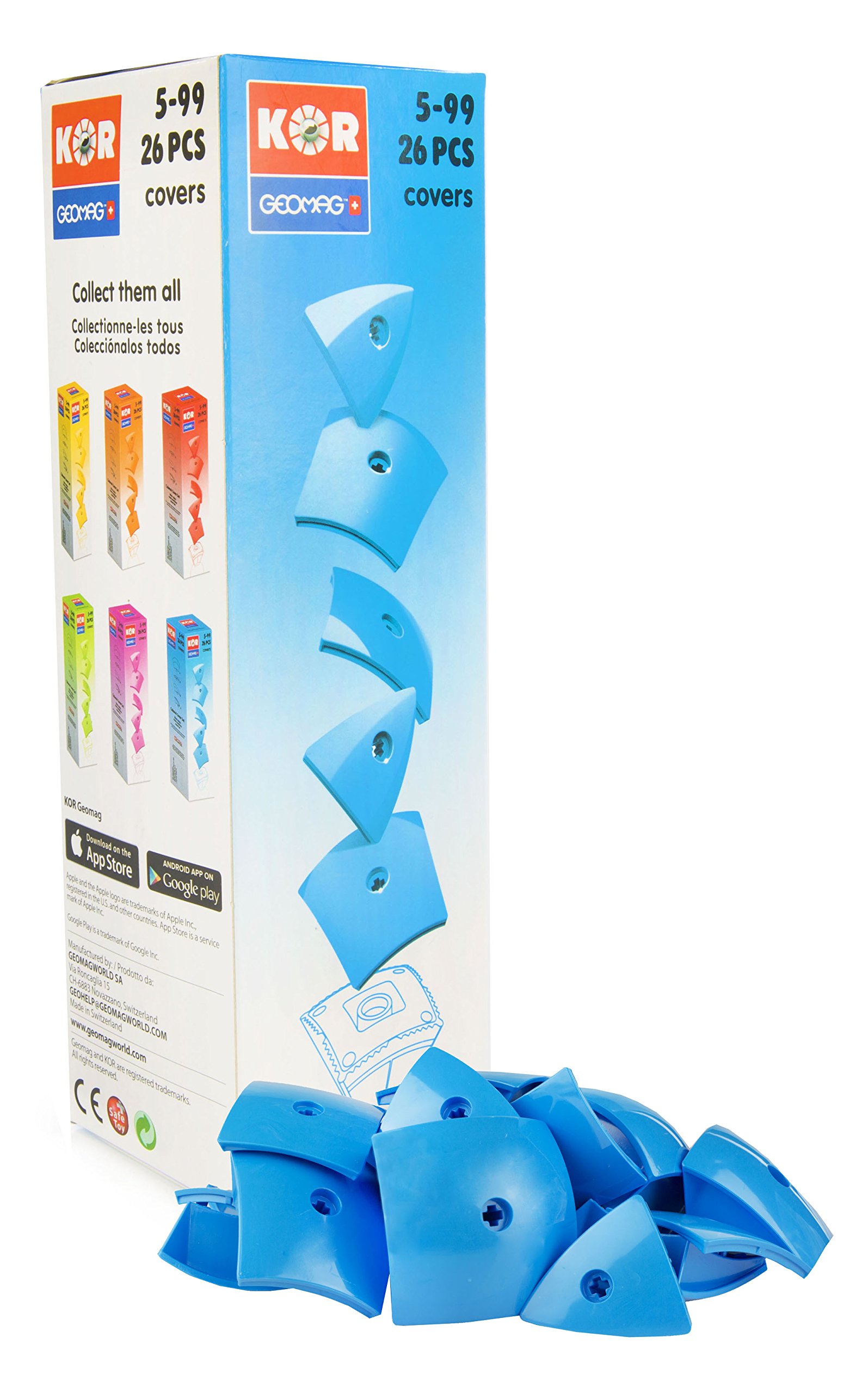 Geomag KOR Covers, Blue, 26 Piece Set, 573