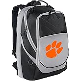 Broad Bay Clemson University Backpack Laptop Computer Bag (Black & Gray)