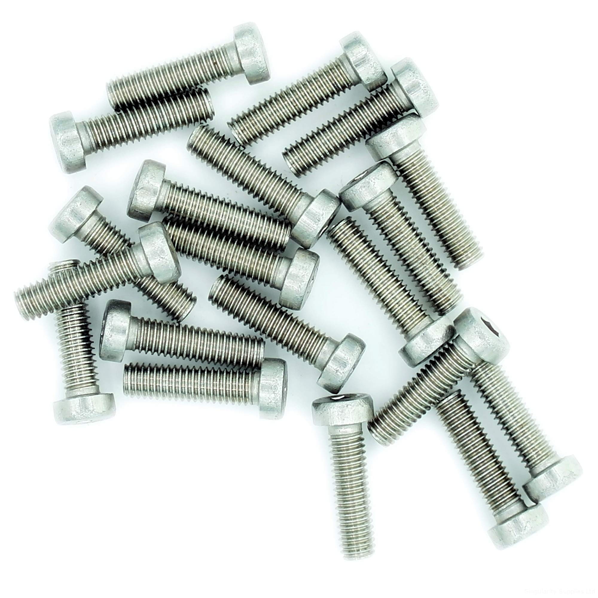 M4 (4mm x 8mm) Hex Socket Cap Screw (Bolt) (Low Head) - Stainless Steel (A2) (Pack of 20)