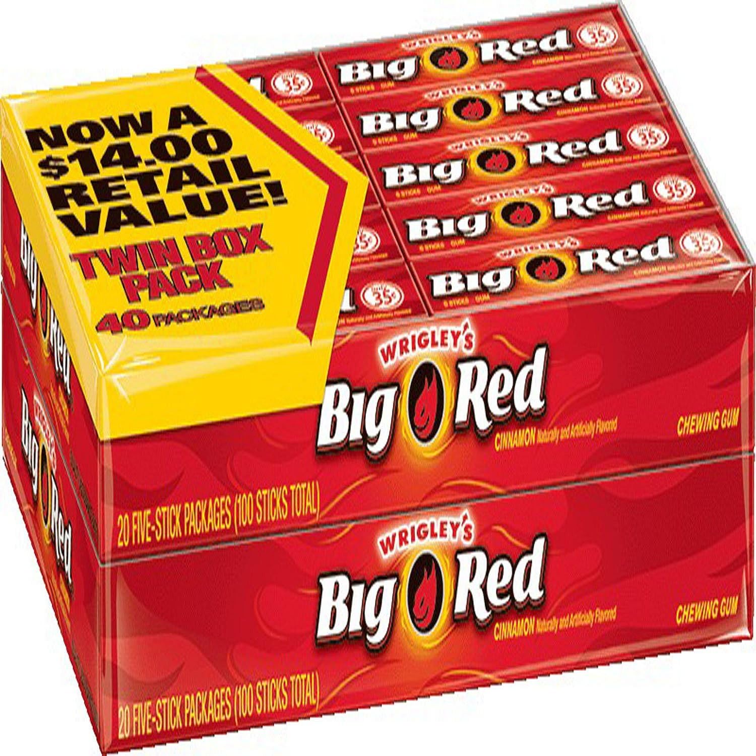 Wrigleys 5 Stick Big Red Gum 40 Packs: Amazon.es: Electrónica