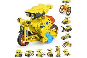RAESOOT STEM Toys for Kids Age 8-13, 12-in-1 Robot Building Toys Science Kits with Rechargeable Battery, Christmas Birthday Gifts for 8 9 10 11 12 14 Year Old Boys Girls
