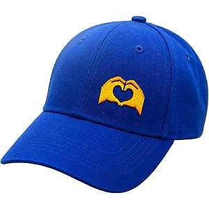 Toddler Baseball Cap for Kids | Adjustable Cotton Caps for Boys & Girls | Heart Hand Embroidery Sun Protection Hat