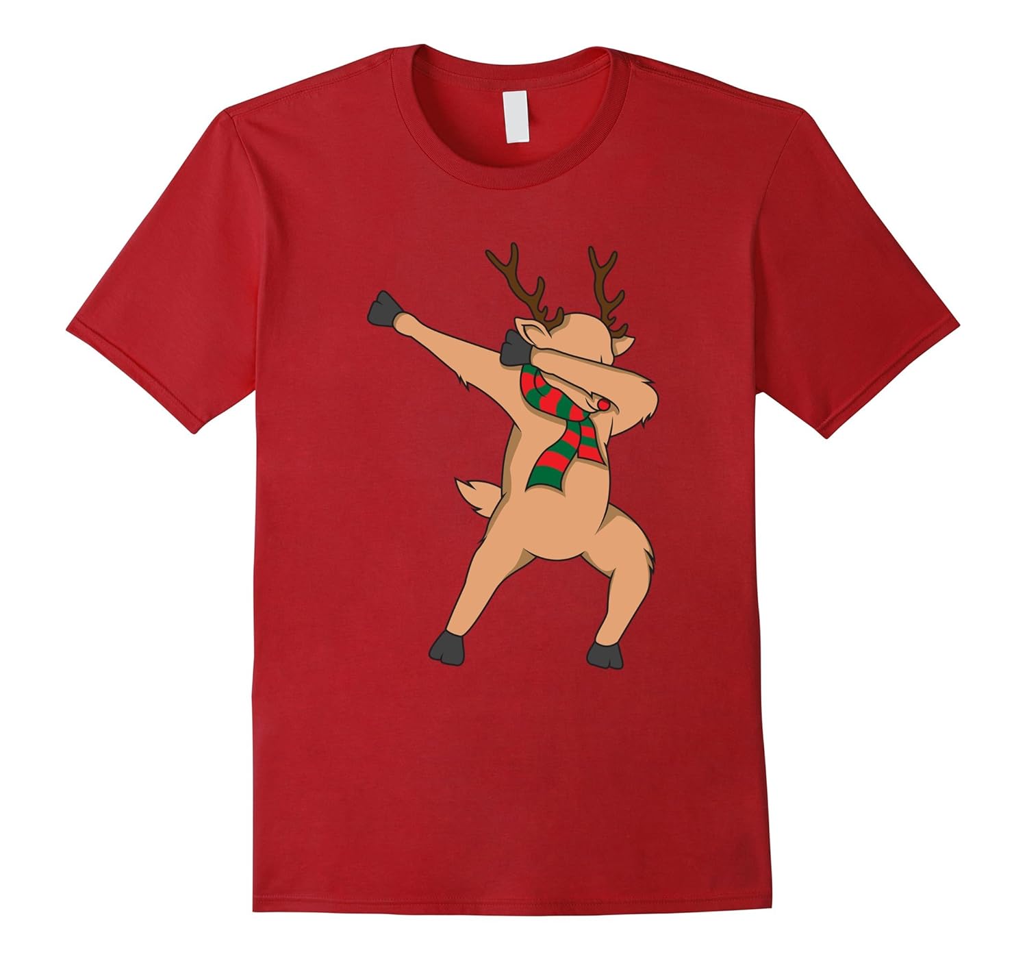 Dabbing Reindeer T-Shirt - Dab Dance Rudoph Christmas Shirt-ANZ